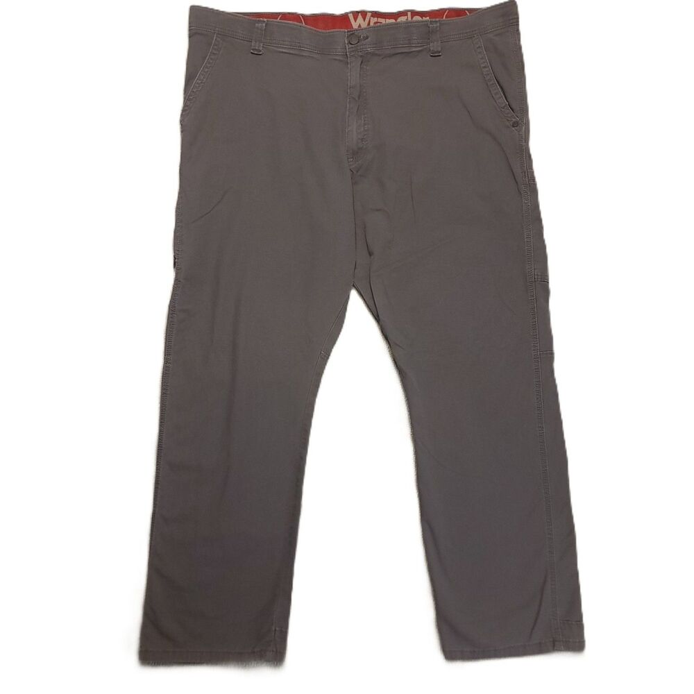 Wrangler Mens 44x30 Pants Performance Cargo Utility Gray Workwear Casual